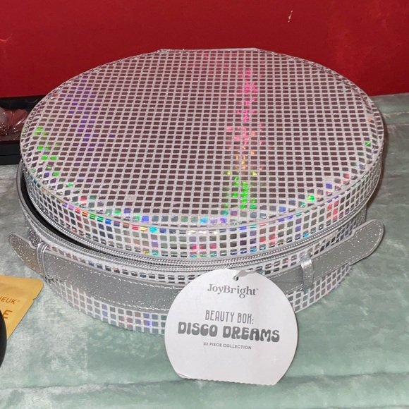 JoyBright Cosmetic Makeup Palette Set in Silver Case - Blue, Pink, Brown Shades - Picture 2 of 9